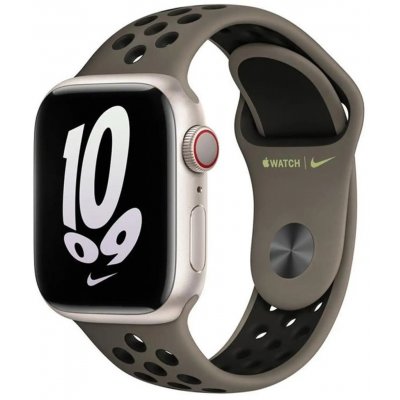 Apple Watch 41mm Olive Grey/Black Nike Sport Band MPGT3ZM/A – Zboží Živě