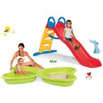 Smoby set pískoviště Motýl s vodotryskem a skluzavka Funny Toboggan 2 metrová 310143-5 – Zboží Dáma