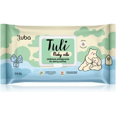 Luba Tuli Baby Oils vlhčené ubrousky pro suchou pokožku 54 ks – Hledejceny.cz