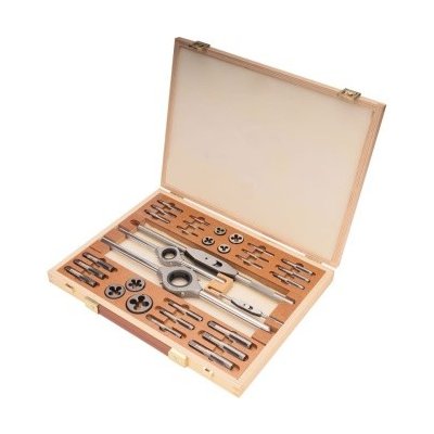 Bučovice Tools 311012 - Sada závitníků a ZKČ whitworthův závit W 1-II, rozsah W1/8" - W1/2", Nástrojová ocel (NO) – Zboží Mobilmania