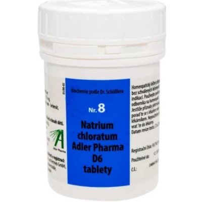 Adler Pharma Schüsslerovy soli Nr.8 Natrium chloratum D6 400 tablet – Hledejceny.cz