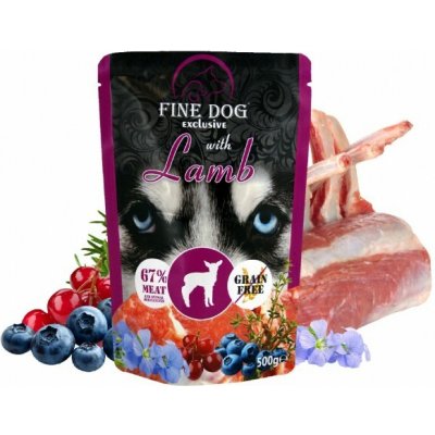 Fine Dog XXL s Jehněčím 500 g – Hledejceny.cz