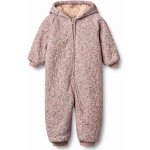 Dětská zateplená termo kombinéza Soft lavender flowers KRAMMO WHEAT – Zboží Mobilmania