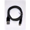 usb kabel Crono F191cBL USB 2.0/ USB A samec - USB C, 1m, černý