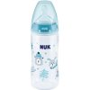 Láhev a nápitka NUK Kojenecká láhev First Choice Winter tyrkysová 300 ml