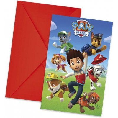 Pozvánky s obálkami PAW PATROL - Tlapková patrola, 6 ks - GoDan – Zboží Dáma Pozvánky s obálkami PAW PATROL - Tlapková patrola, 6 ks - GoDan – Zboží Dáma