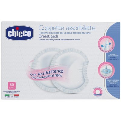 Chicco Antibakteriální prsní vložky 60 ks