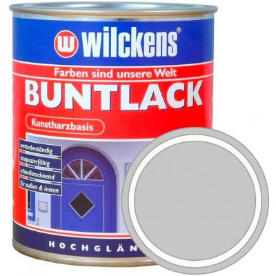 WILCKENS Syntetická vrchní barva v lesku BUNTLACK HOCHGLAENZEND 750 ml RAL 7035 - světle šedá – Zbozi.Blesk.cz