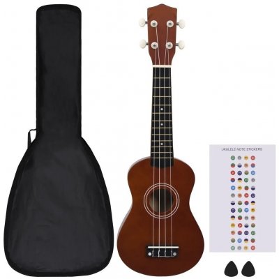 Meedo Set soprano ukulele s obalem tmavé dřevo – Zbozi.Blesk.cz