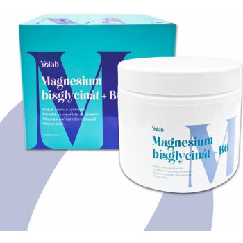 Yolab Magnesium bisglycinát + B6 měsíční kůra 30 dávek