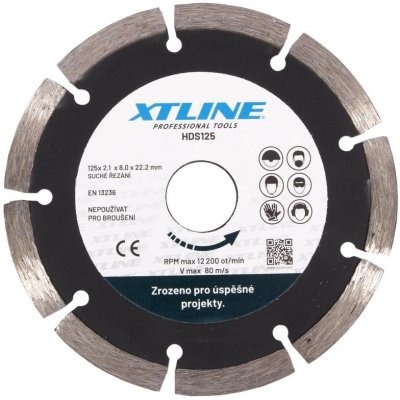 Xtline HDS350 Kotouč diamantový segmentový 350x3,15x25,4 mm – Zboží Mobilmania