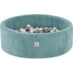 Misioo suchý bazén 90 x 30 cm modrý manšestr + 200 míčků – Sleviste.cz