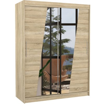 ADRK Furniture Bolton 150 Sonoma se zrcadlem – Zbozi.Blesk.cz