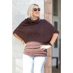 Italy fashion Elegantní svetr ANGELA Skořicová – Zbozi.Blesk.cz