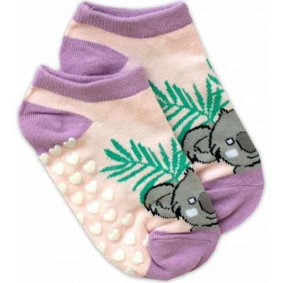 NVT Dětské ponožky s ABS Koala – sv. růžové – Zboží Mobilmania