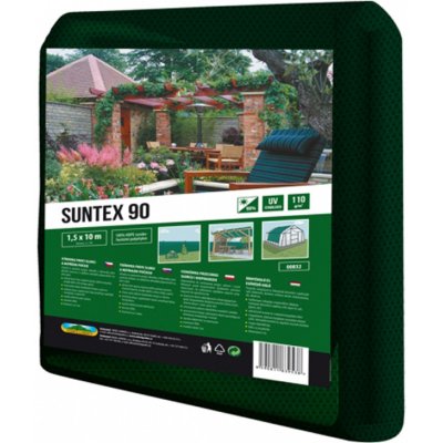 Nohel Garden Suntex 90 Stínovka PE s oky 1,5 x 10 m zelená 00832 – Zboží Mobilmania