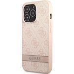 Pouzdro Guess PU 4G Stripe iPhone 13 Pro Max růžové – Zbozi.Blesk.cz