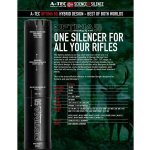 A-TEC OPTIMA 50 pro ráže do .30" 7,62mm na závit 5/8"-24 – Sleviste.cz