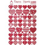 Arch Holografické dekorační samolepky srdíčka červená – Hledejceny.cz