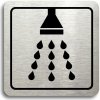 Piktogram Accept Piktogram "sprcha" (80 × 80 mm) (stříbrná tabulka - černý tisk)