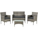 FurniGO Sedací souprava Fort Myers šedá – Hledejceny.cz