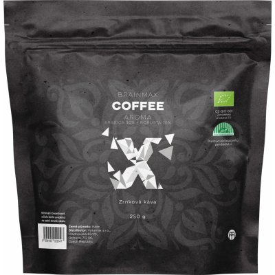 BrainMax Coffee Aroma Arabica 30% Robusta 70% zrnková 250 g – Hledejceny.cz