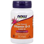 Now Foods Vitamin D3 2000 IU 120 kapslí – Hledejceny.cz