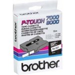 Páska do tiskárny štítků Brother, TX-221, 9mm, černý tisk/bílý podklad, O TX221 – Hledejceny.cz