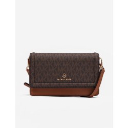 Michael Kors Hnědá dámská kožená crossbody kabelka Jet Set Phone crossbody