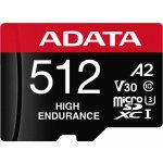 Adata MicroSDXC 512GB High Endurance AUSDX512GUI3V30SHA2-RA1 – Zbozi.Blesk.cz