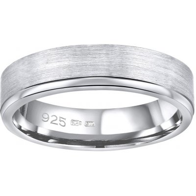 SILVEGO Snubní stříbrný prsten Madeira v provedení bez kamene pro muže i ženy QRG4164M