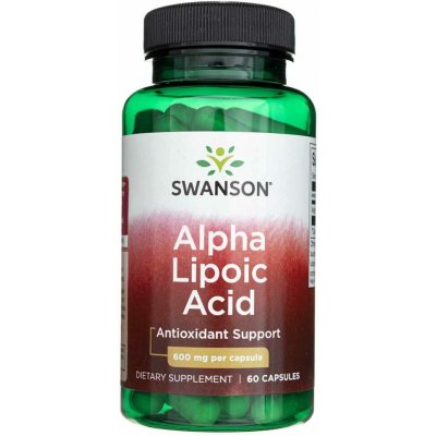 Swanson Alpha Lipoic Acid 600 mg 60 kapslí – Hledejceny.cz