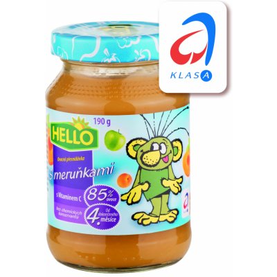 Hello ovocná přesnídávka s Meruňkami 190 g – Zboží Dáma