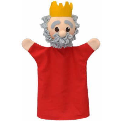 Moravská ústředna Brno KRÁL textilní maňásek na ruku 28cm – Zboží Dáma