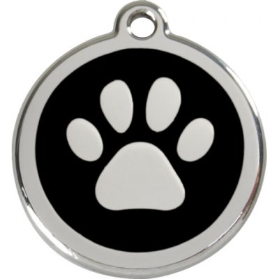 Red Dingo známka vč. rytí Tlapka Černá 30 mm – Zboží Mobilmania