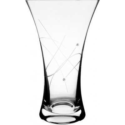 Bohemia Crystal Skleněná váza 5211 galaxie - 250 mm Swarovski, Preciosa – Hledejceny.cz