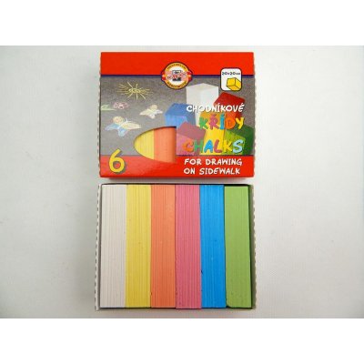 Koh-i-noor křídy chodníkové souprava 6 kusů čtyřhranných chodníkových kříd o rozměrech 20 x 20 x 100 – Zboží Dáma Koh-i-noor křídy chodníkové souprava 6 kusů čtyřhranných chodníkových kříd o rozměrech 20 x 20 x 100 – Zboží Dáma