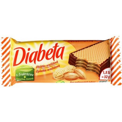 Pečivárně Lipt Diabeta oplatka arašídová 32 g – Hledejceny.cz