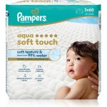 Pampers Dětské čisticí ubrousky, Aqua Soft Touch Baby 3 x 60 ks – Zboží Dáma