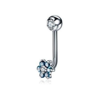 Šperky4U Christina piercing kytička KT003-Q – Zboží Dáma