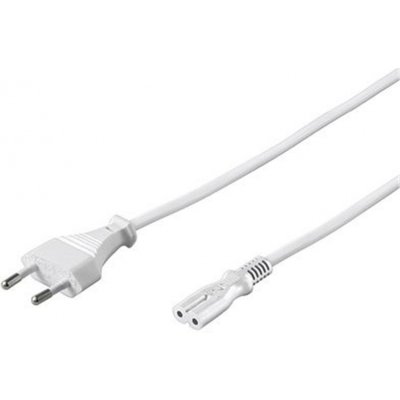 PremiumCord Kabel síťový 230V k magnetofonu 3m, bílý, kpspm3w – Zboží Mobilmania