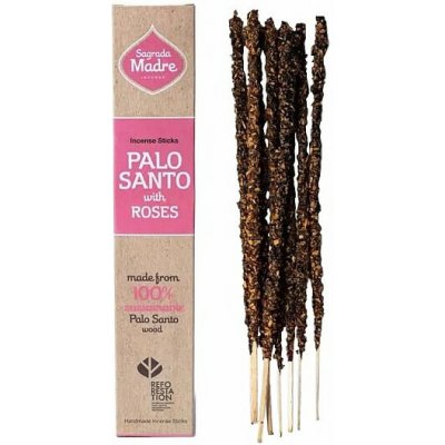 Sagrada Madre vonné tyčinky Palo Santo a Rose růže 30 g – Hledejceny.cz