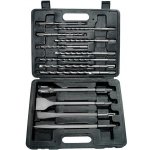 EXTOL CRAFT vrtáky a sekáče SDS PLUS, sada 13ks, 250mm:, plochý 20 a 40mm, špičatý, drážkovací, vrták – HobbyKompas.cz