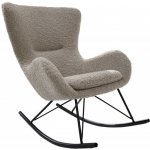 Interior DE Houpací křeslo SCANDINAVIA SWING greige šampaňské colin boucléKRS44149 – Hledejceny.cz