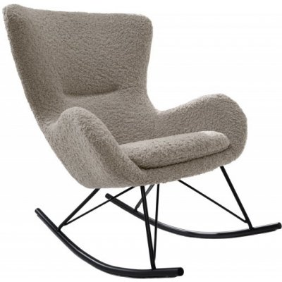 Interior DE Houpací křeslo SCANDINAVIA SWING greige šampaňské colin boucléKRS44149 – Hledejceny.cz