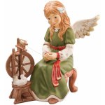Goebel Anděl u kolovrátku 36,5 cm Red-Green – Hledejceny.cz