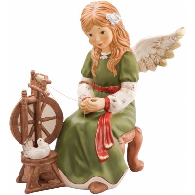 Goebel Anděl u kolovrátku 36,5 cm Red-Green – Hledejceny.cz