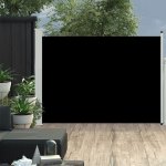 Greatstore Zatahovací boční markýza/zástěna na terasu 120 x 500 cm černá – Sleviste.cz