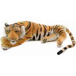 BRUBAKER Tiger Soft Toy Brown ležící realistická Král džungle 60 cm – Hledejceny.cz