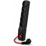 Premiumcord Acar F5 ppacarf5-5power 5 zásuvek černý – Sleviste.cz